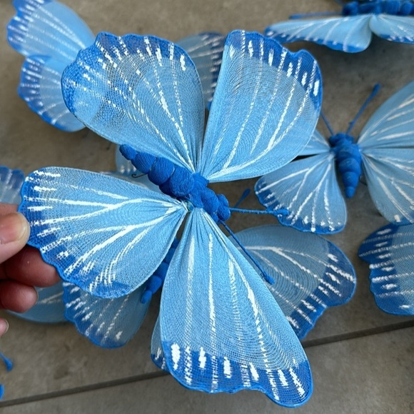 Vintage butterflies with bendable wire legs - Picture 4 of 6